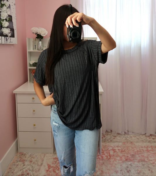 Oversized Acid Wash Tee