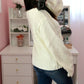 Sassy Shoulder Sweater - Ivory
