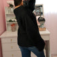 Sassy Shoulder Sweater - Black