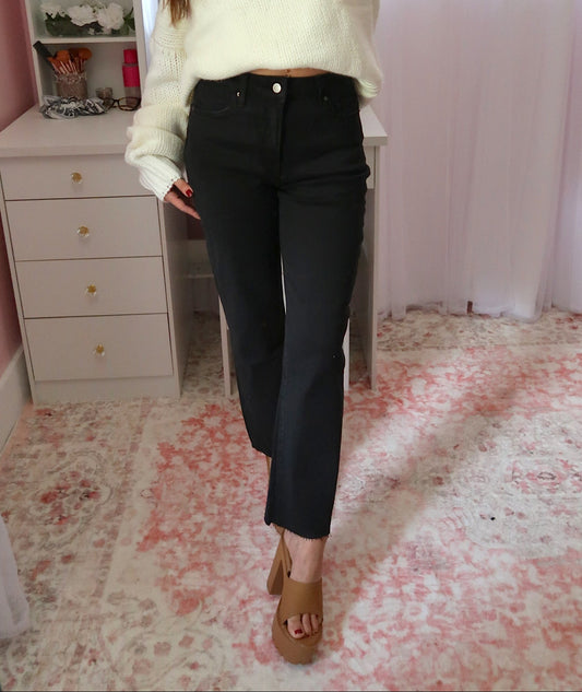 Happy Ankle Jeans - Black