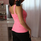 Seamless Crinkle Tank - Neon Pink