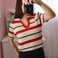 Max Cropped Sweater - Red