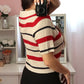 Max Cropped Sweater - Red