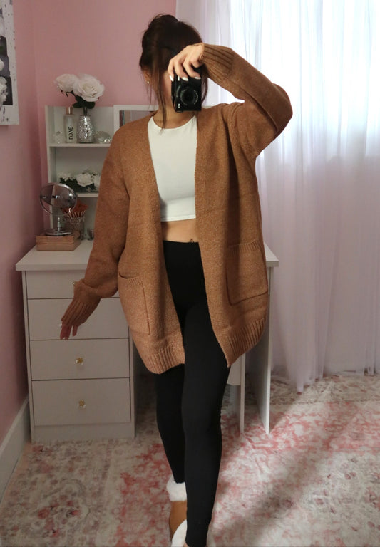 Apple Cider Cardigan - Caramel