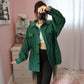 Oversized Fleece Shacket - Green