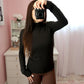 Butter Turtleneck Top - Black