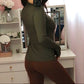 Butter Turtleneck Top - Olive