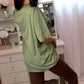 Oversized Tee -  Ash Olive
