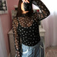 Sheer Polka Dot Top
