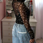 Sheer Polka Dot Top