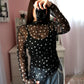 Sheer Polka Dot Top