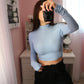 Besties Mock Neck - Blue