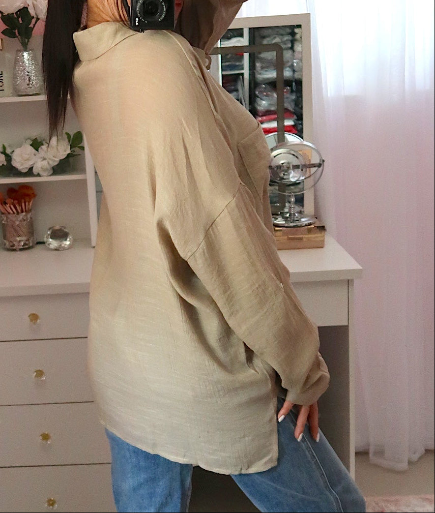 Forever Summer Shirt - Taupe