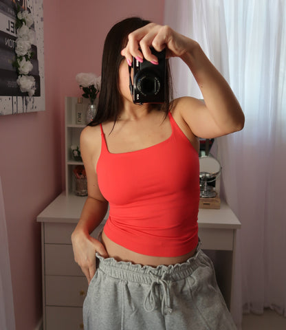 Seamless Square Cami with built-in (12 colors available)