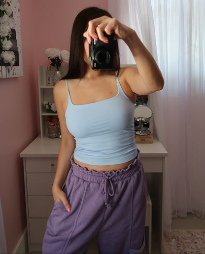 Seamless Square Cami with built-in (12 colors available)