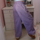 Cute Waist Joggers - Dusty Purple