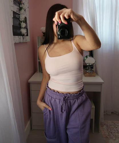 Seamless Square Cami with built-in (12 colors available)
