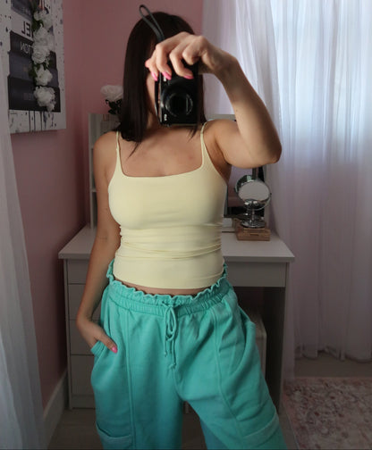 Seamless Square Cami with built-in (12 colors available)