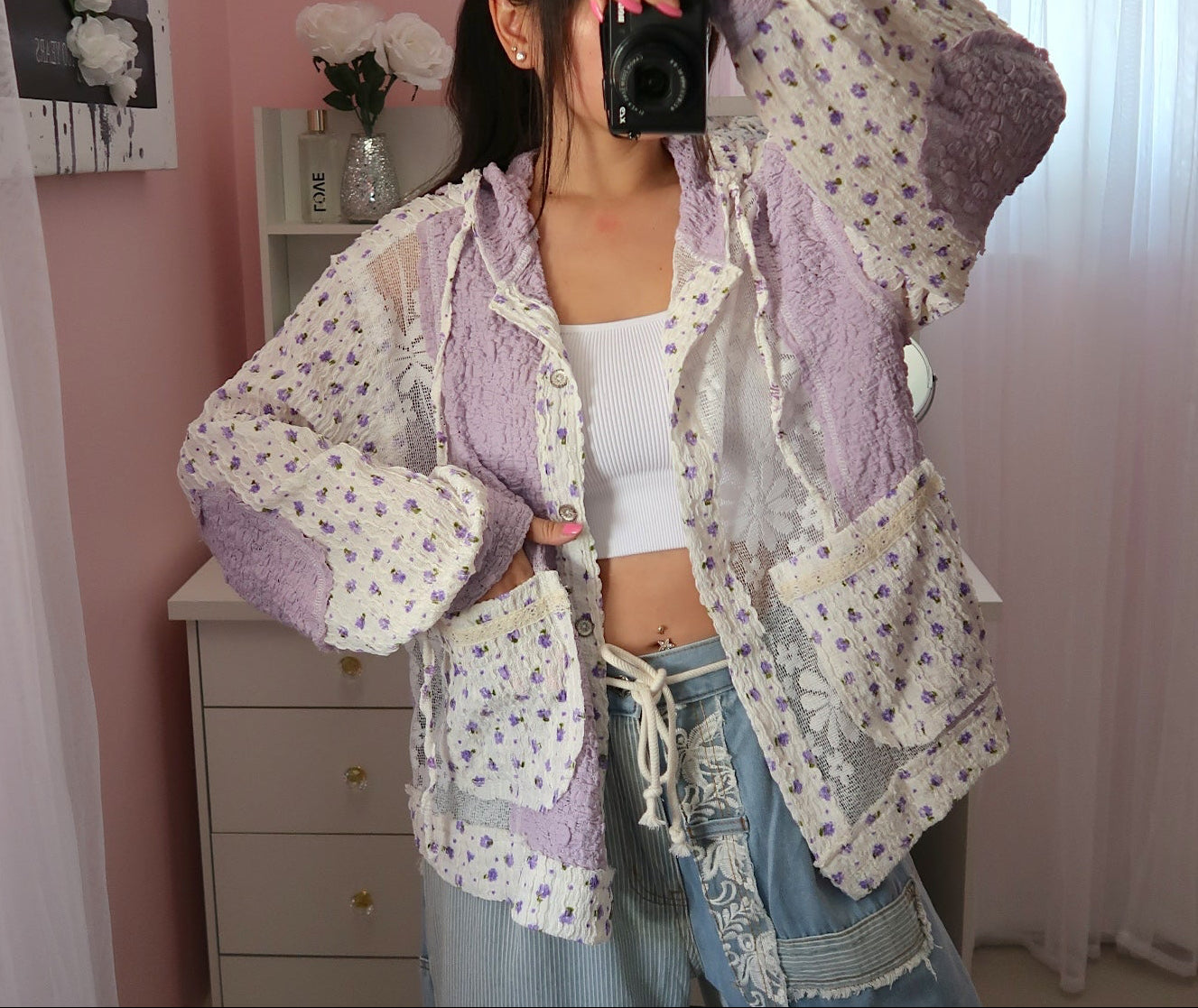 Lavender Fields Hooded Top