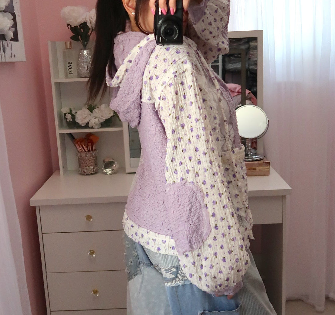 Lavender Fields Hooded Top