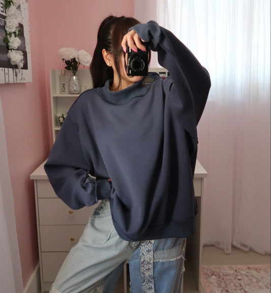 Mock Neck Sweatshirt