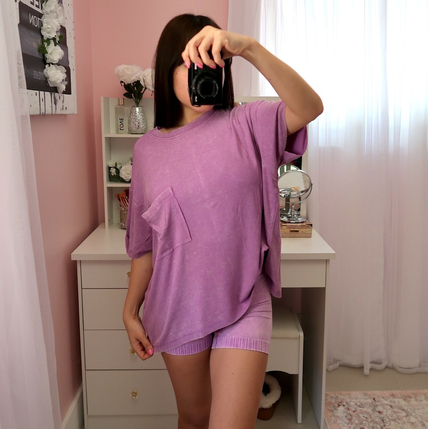 Vintage Wash Soft Tee - Light violet