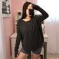 Waffle Long Sleeve - Black
