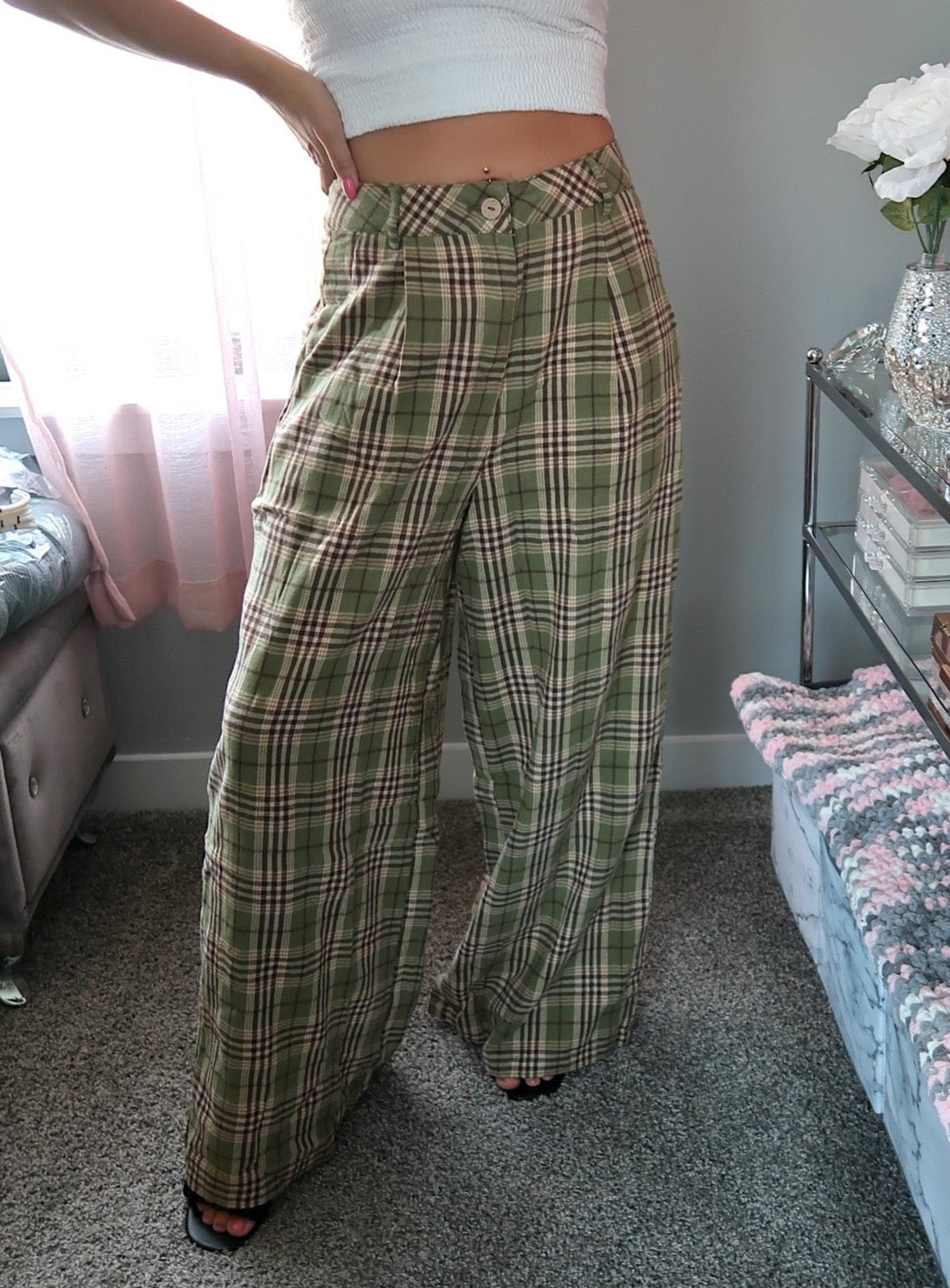 Shaggy Plaid Pants