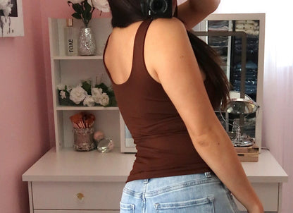 Seamless Long Tank with built-in (6 colors available)