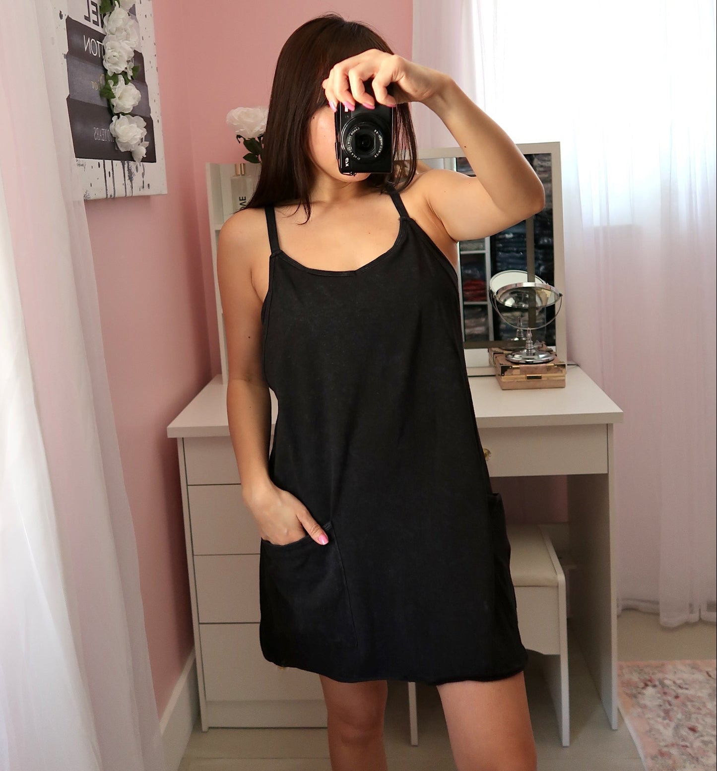 Cute Throw On Romper Dress