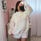 Quilted Pastel Mockneck Sweater