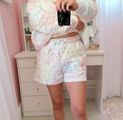 Quilted Pastel Shorts - Multi