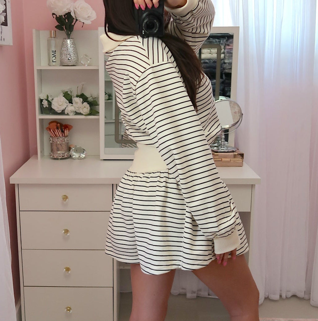Striped Sweater Romper