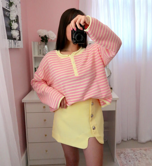 Strawberry Lemonade Sweater