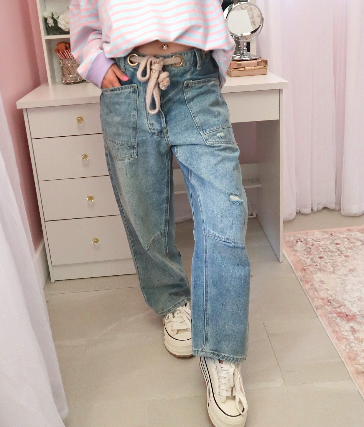 Paint Splatter Jeans