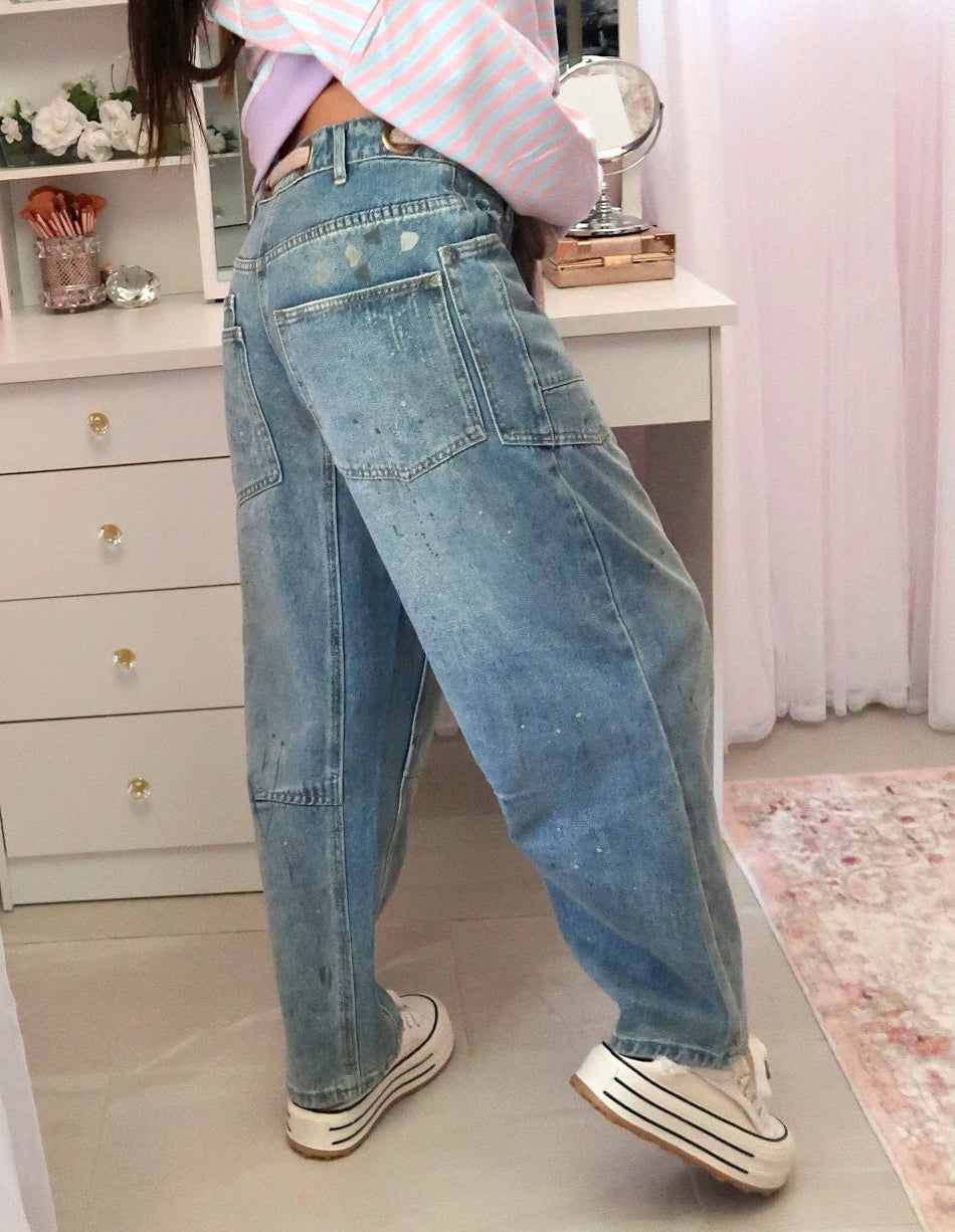 Paint Splatter Jeans