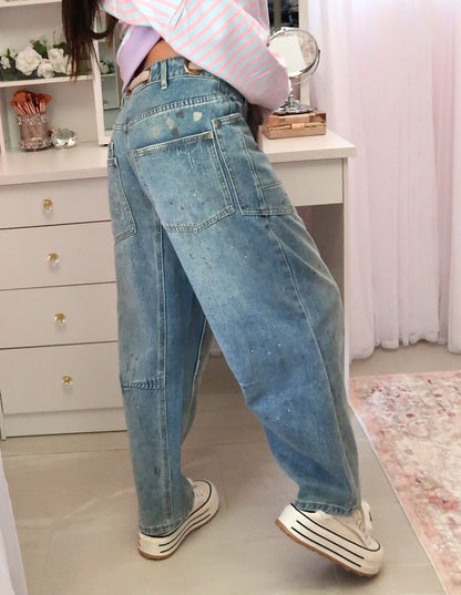 Paint Splatter Jeans