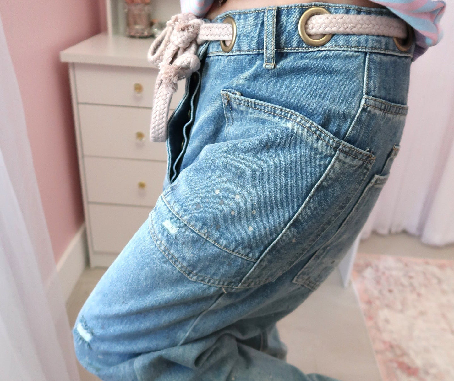 Paint Splatter Jeans