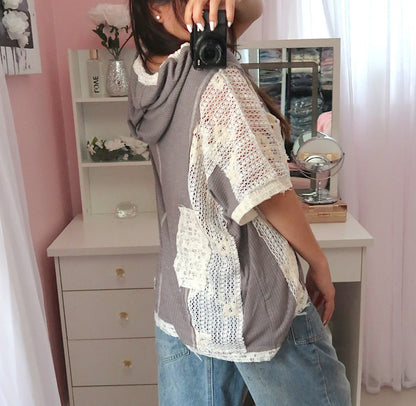 Grey Skies Hooded Top
