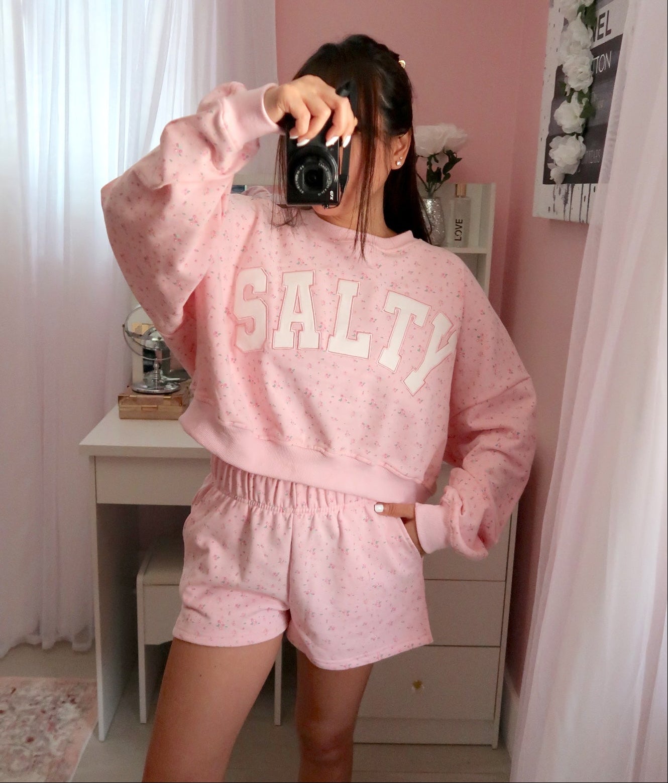 Pink Salty Floral Set (PREORDER MEDIUM & LARGE June 8th estimate arrival)