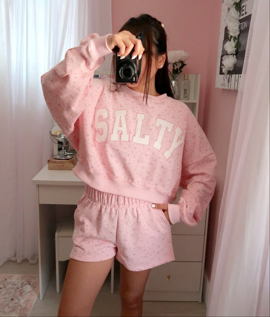 Pink Salty Floral Set (PREORDER MEDIUM & LARGE June 8th estimate arrival)