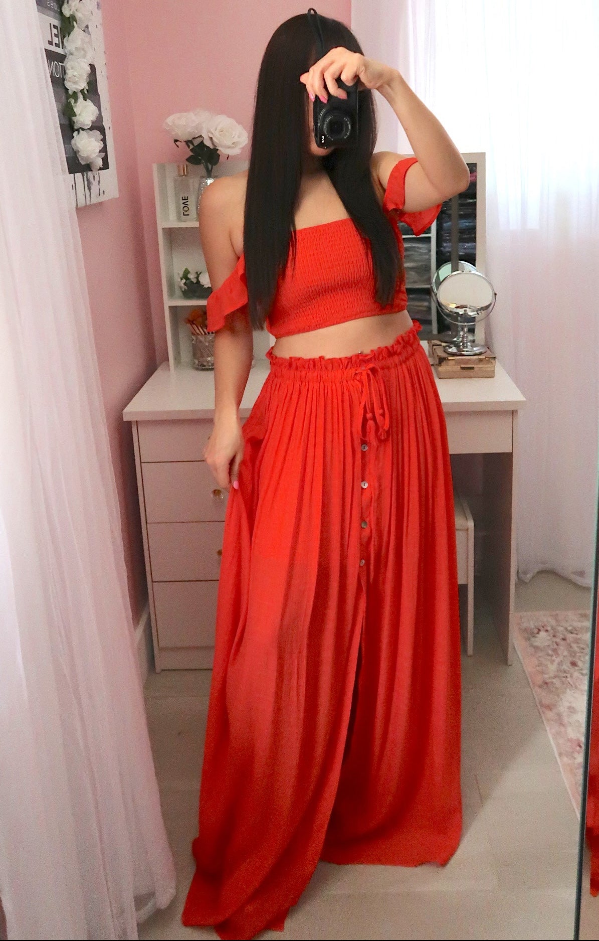 Summer Romance Set - Orange Red