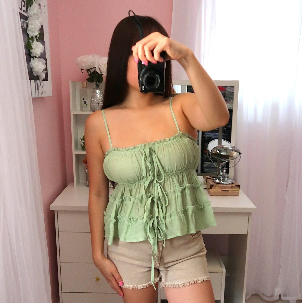 Tiana Ruffle Cami (4 available colors)