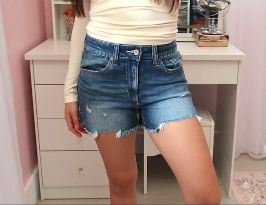 Dark Denim Shorts