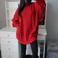 Soft Brushed Sweater - Red