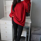 Soft Brushed Sweater - Red