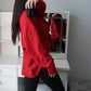 Soft Brushed Sweater - Red