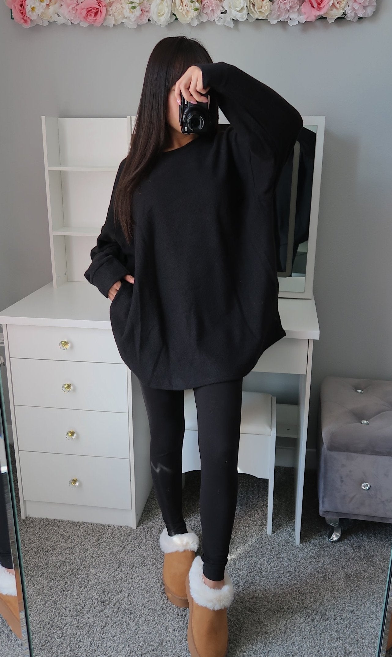 Soft Brushed Sweater - Black