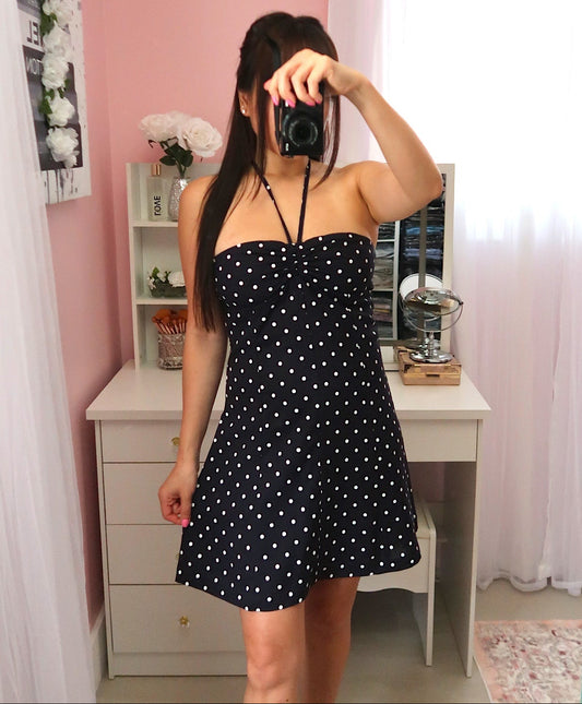 Halter Polka Dot Dress