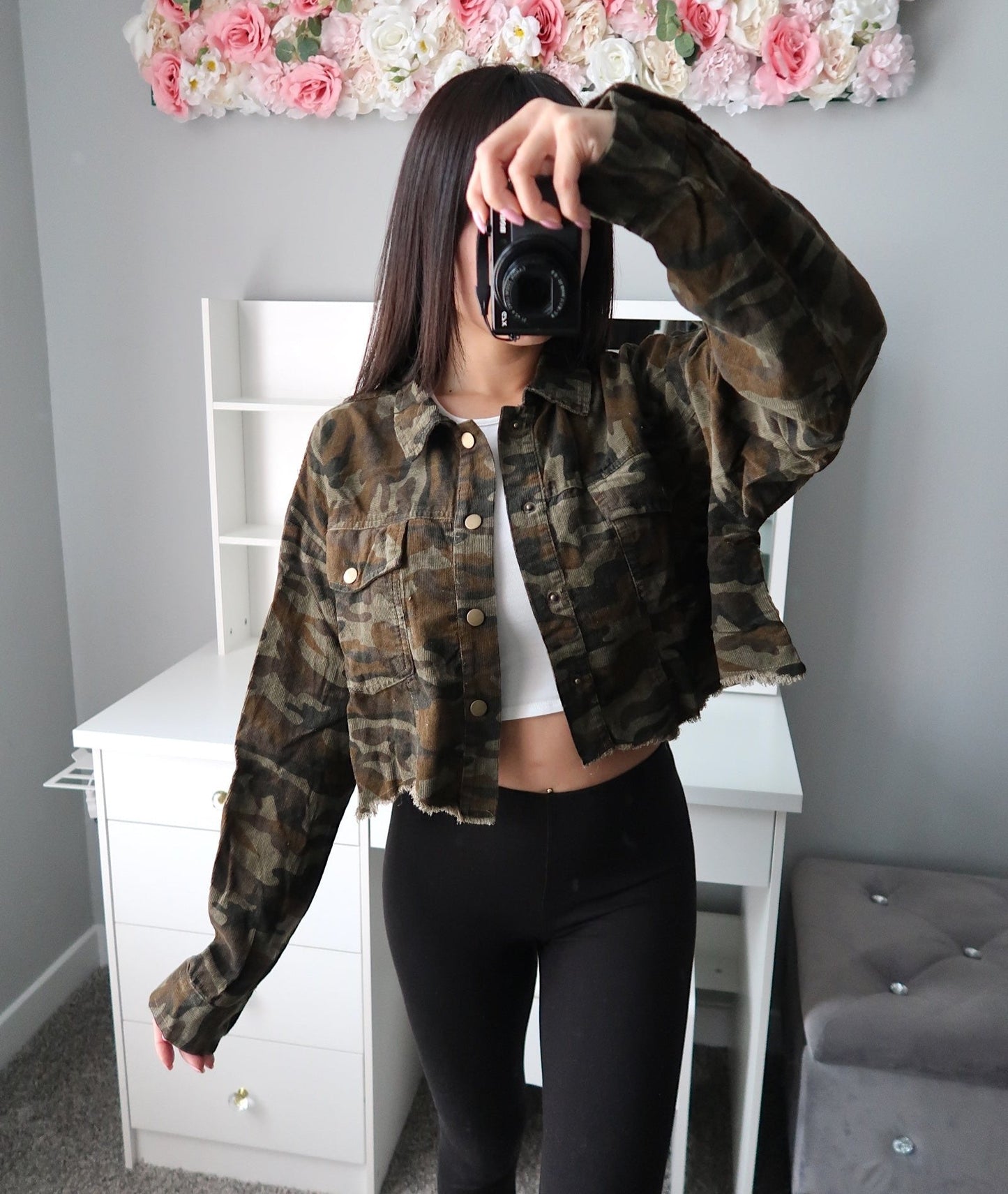 Cropped Camo Jacket